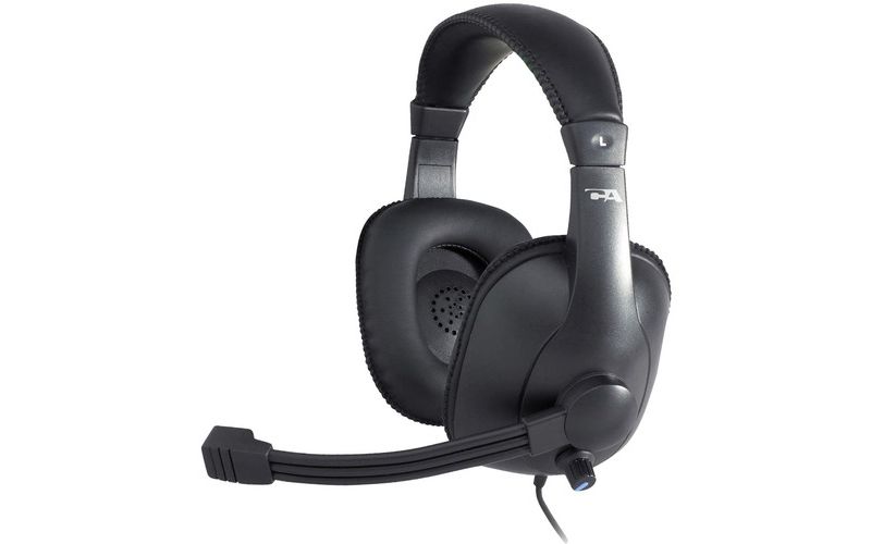 Cyber Acoustics AC-960 Pro Grade w/Mic Headset - Over-the-head - Black