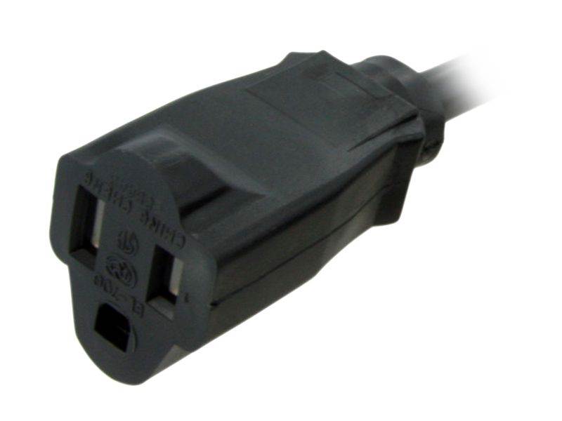 1M 16AWG Heavy Duty Power Extension Cord Power Extension Cable 3 Feet 1 Meters 3 Conductor NEMA 515P to NEMA 515R 13 Amp Power Cable ED70906