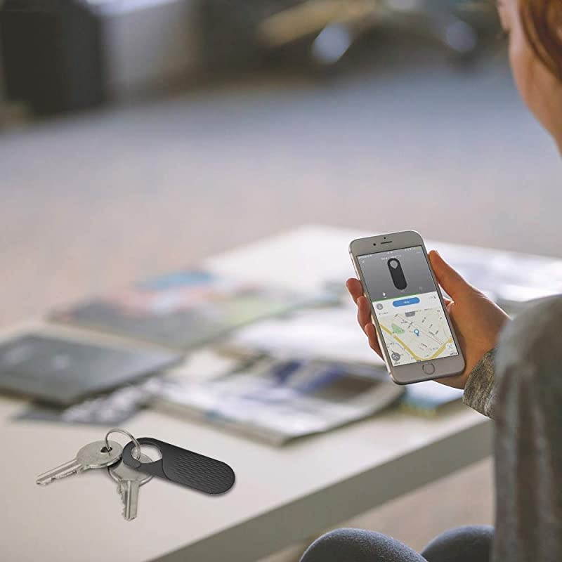 Key Finder Locator Phone Finder Item Locator Key Locator Bluetooth Smart Tracker for KeyPhoneWalletsPurseLuggageBackpackLaptopCameraUmbrella with APP Control Black ST04 Black