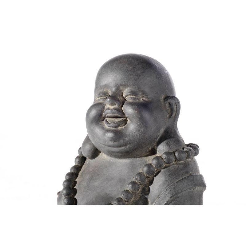 9.75" Indoor/Outdoor Resin Buddha with Belly Statue Brown - Alfresco Home LLC