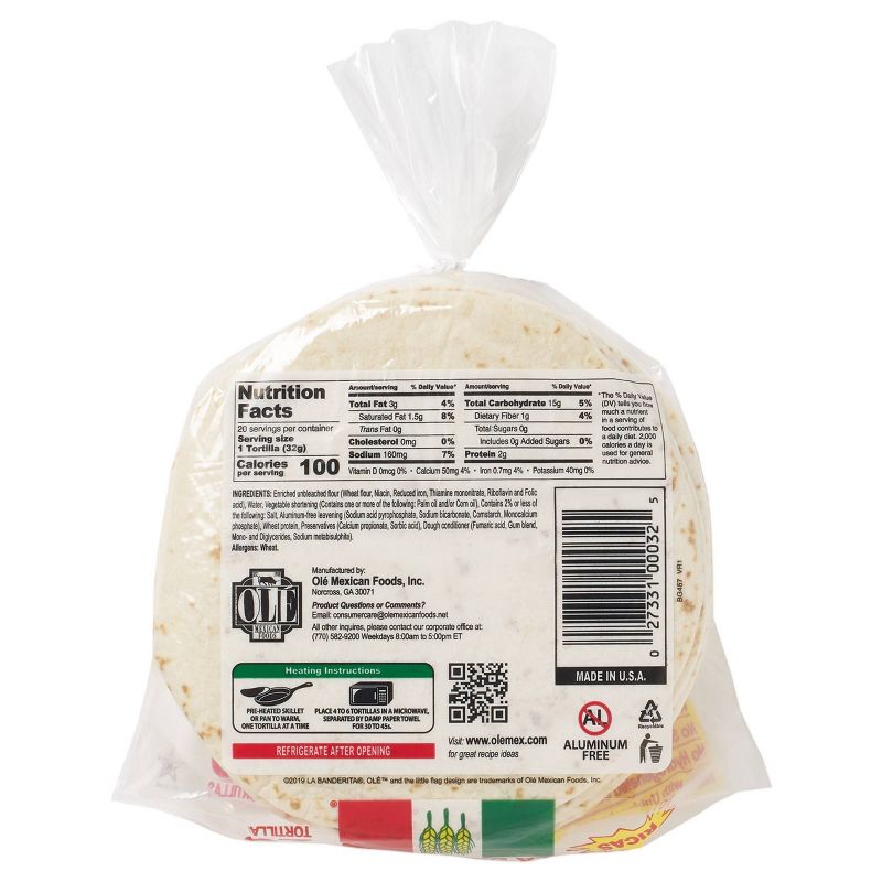 La Banderita Family Pack Flour Tortillas - 22.5oz/20ct