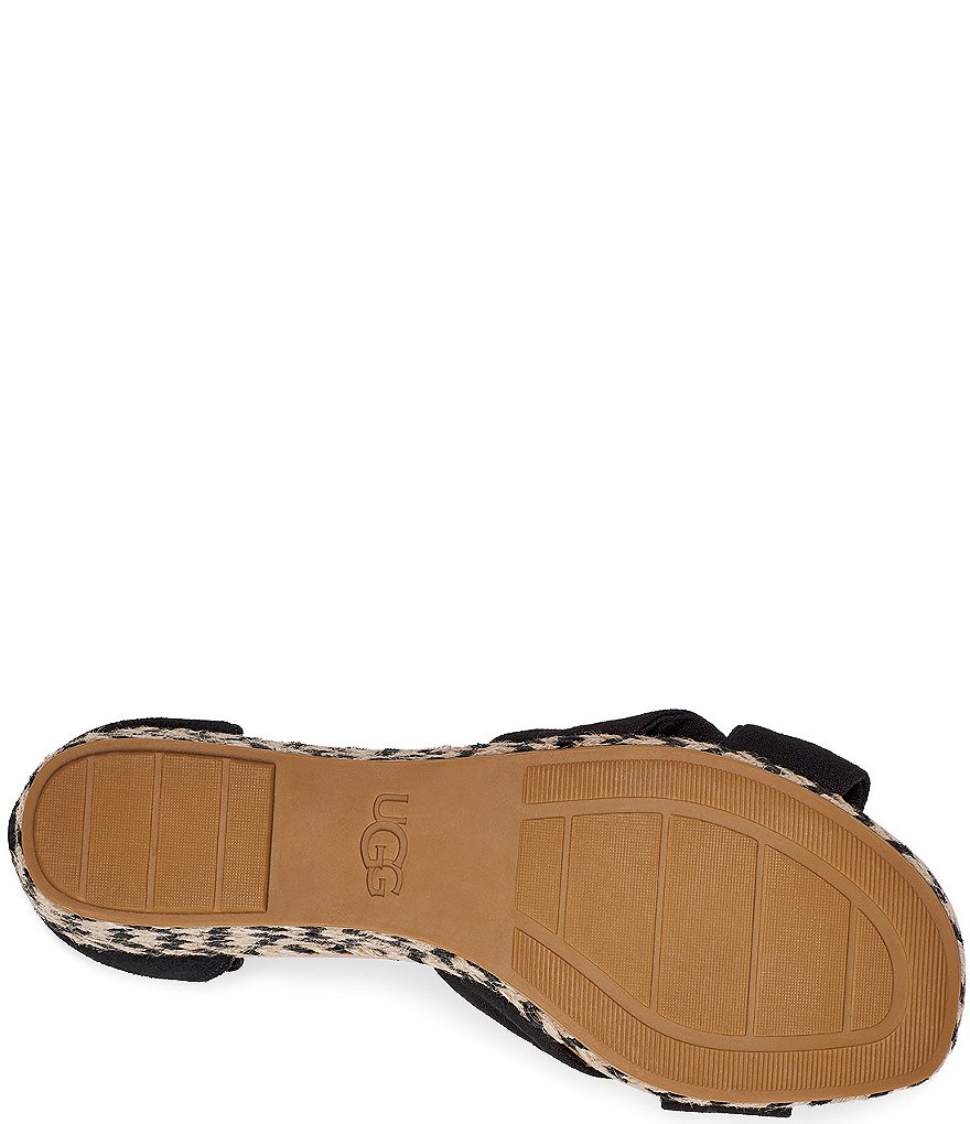 UGG&reg; Yarrow Canvas Suede Espadrille Wedges