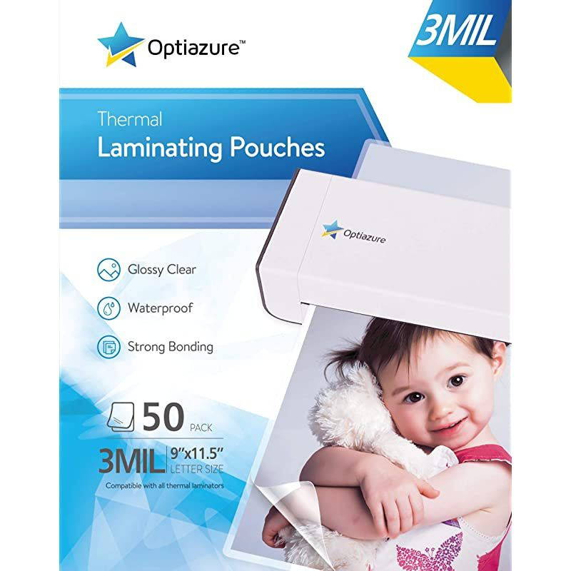 Thermal Laminating Pouches 9x115 Inches 3mil 200Pack Clear Letter Size