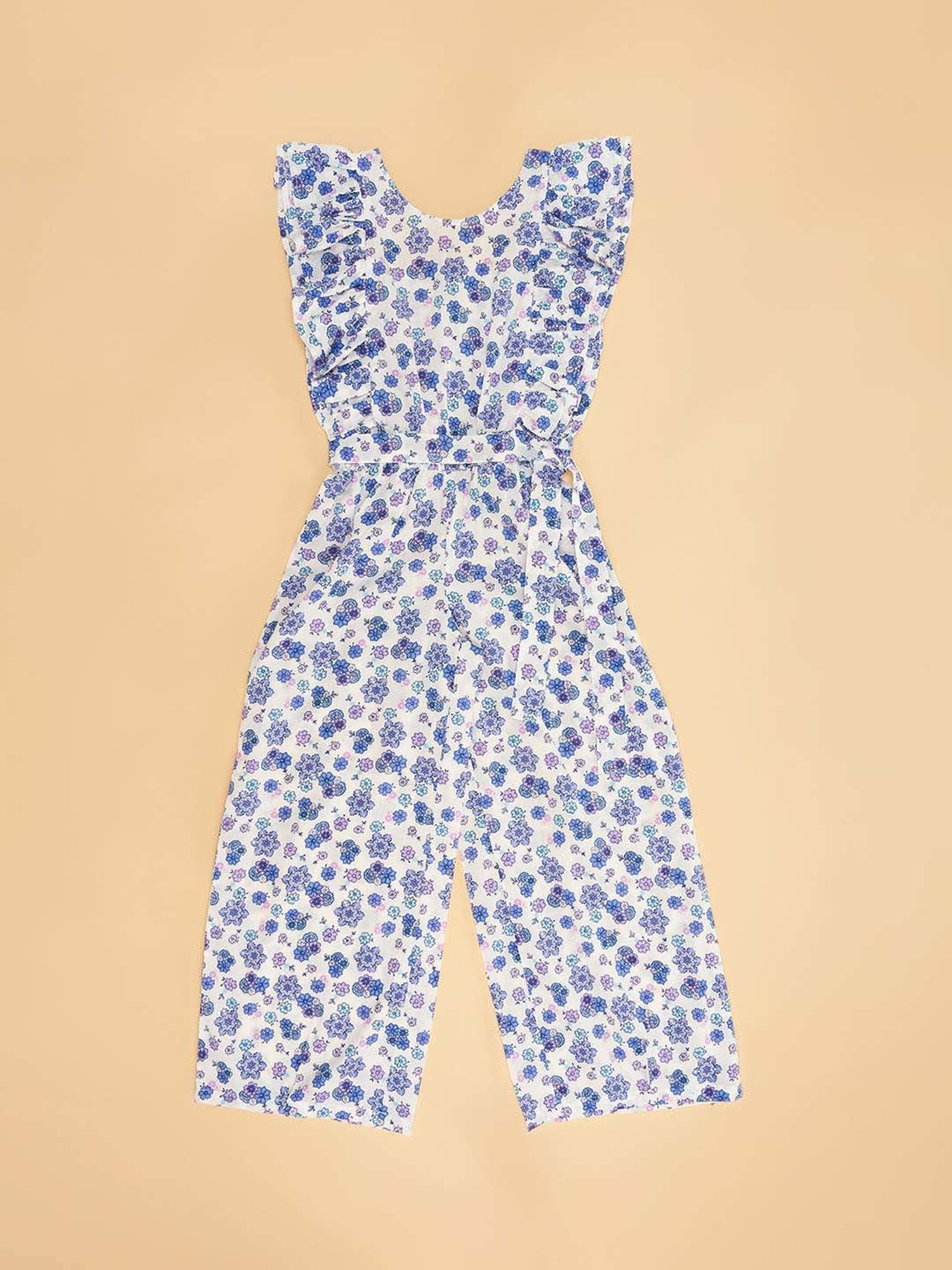 Stylestone Kids Red Printed Jumpsuit