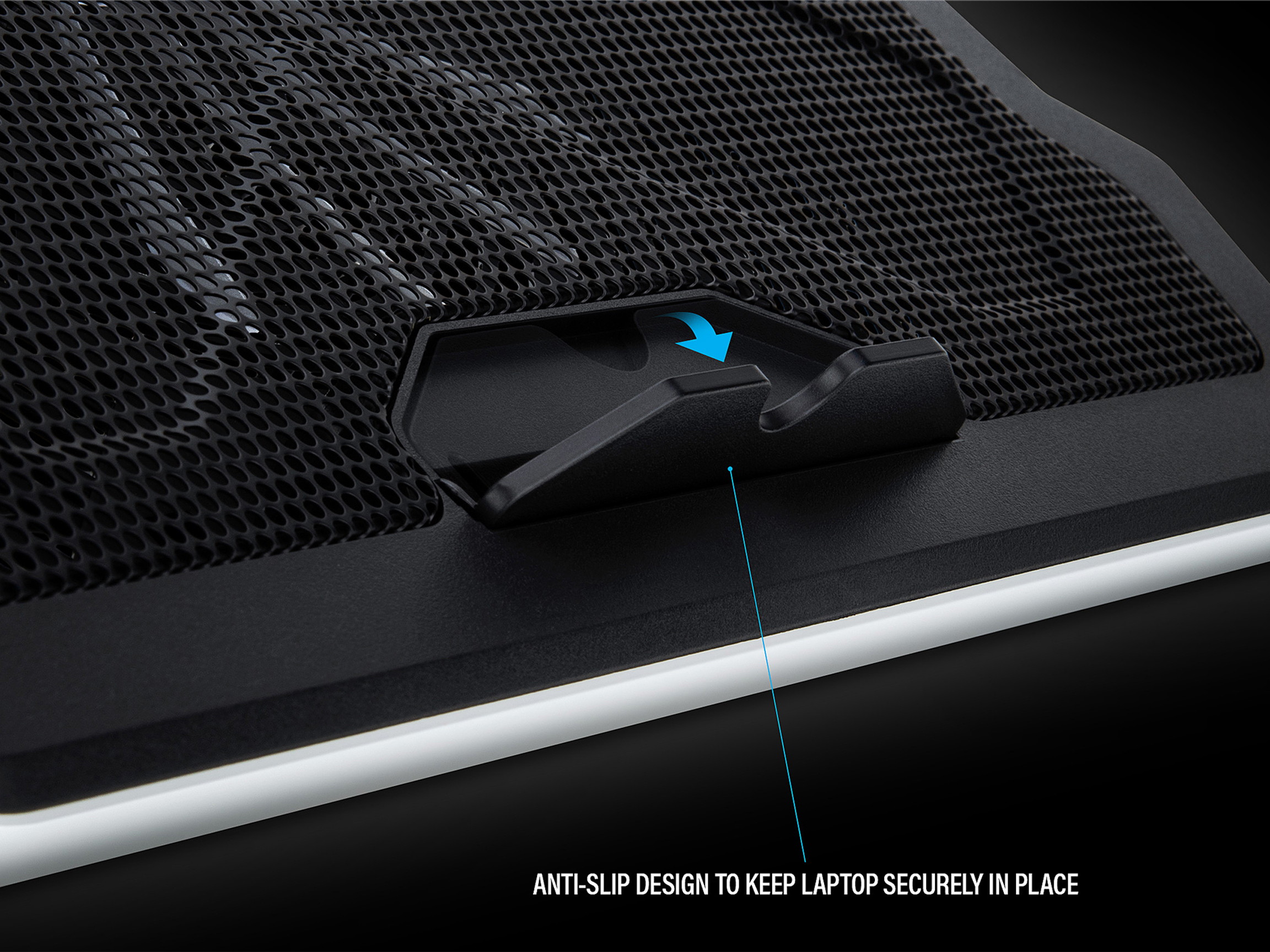 Laptop Cooling Pad, Laptop Cooler with 5 Quiet Red LED Fans for 12"-17" Inch Laptop, Dual USB 2.0 Ports, Portable Angle Adjustable Laptop Stand for Gaming Laptop-Green