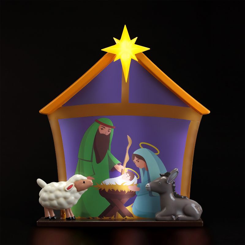 Mr. Christmas Outdoor Light up Christmas Decoration - Nativity Scene