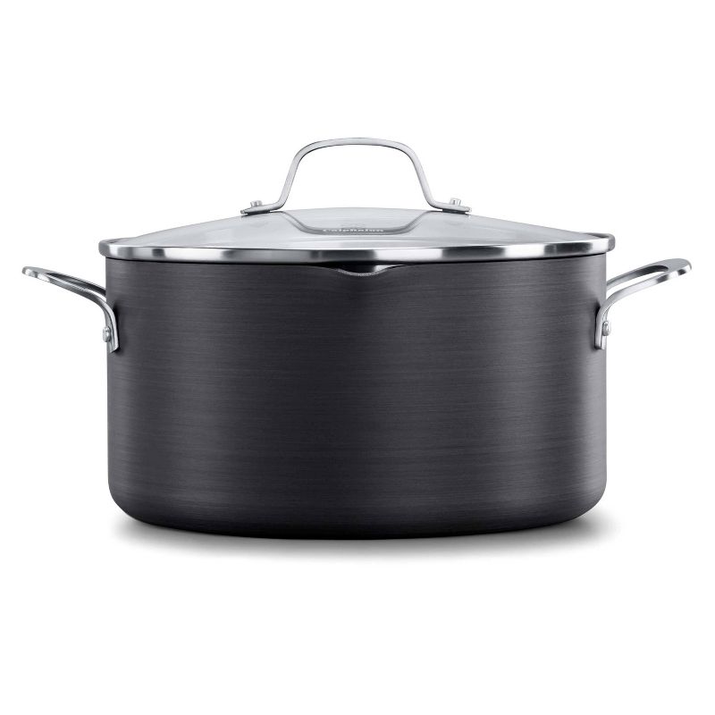 Meyer Corporation Anolon Nouvelle Copper Luxe Hard-Anodized Nonstick Casserole, 4-Quart, Onyx