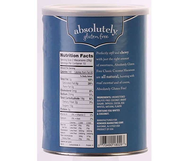 Absolutely Gluten Free Chocolate Macaroon Cookies - 10oz