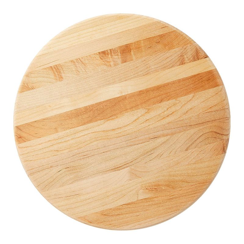 John Boos B12R Board Wooden 12 Inch Diameter 1.5 Inch Thick Round Circular Carving Cutting Board, Maple Wood