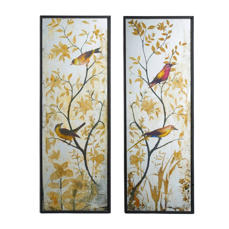 Set of 2 Antique Decorative Mirror Wall Arts - A&B Home