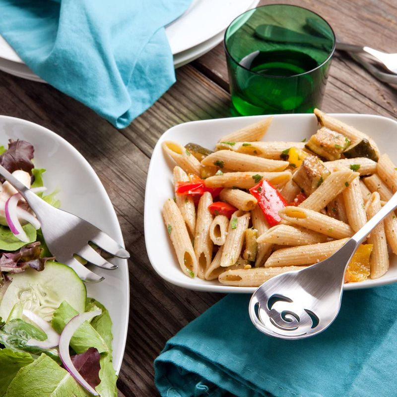 Lipper Bamboo Salad Hands With Knob Handles