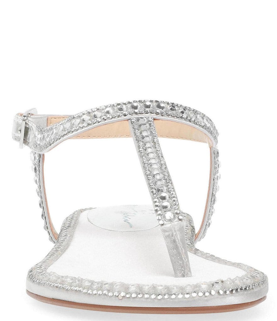 Blue by Betsey Johnson Diane Rhinestone Thong Sandals