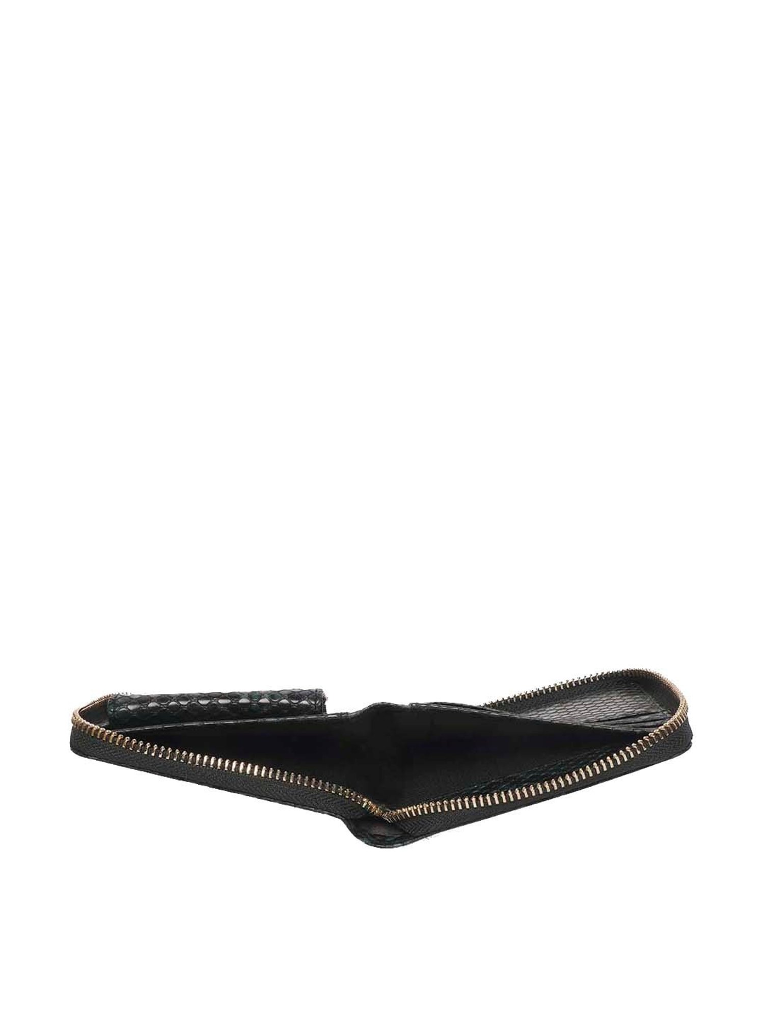 BELWABA Green Textured Zip Around Wallet for Women