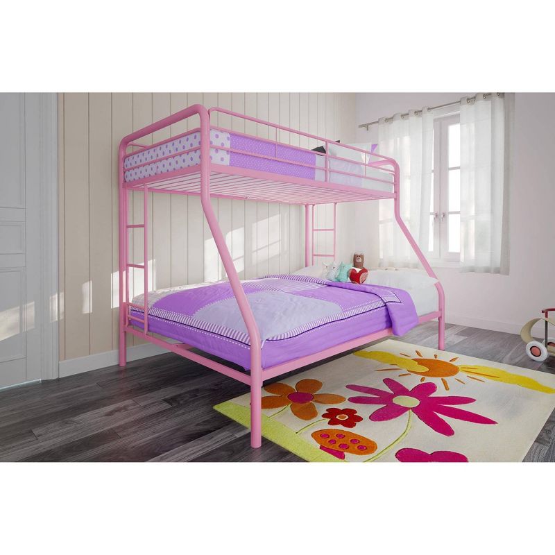 Twin Over Full Bunk Bed Pink - Dorel Home Products