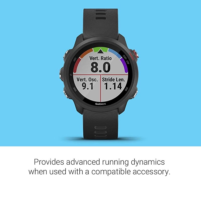 Forerunner 245 Music, GPS Running Smartwatch with Music and Advanced Dynamics, Black