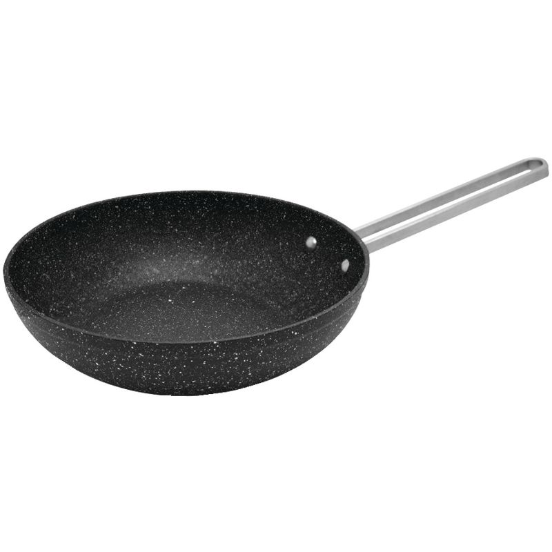 The Rock Wok Pan with Stainless Steel Wire Handle - 7.25"
