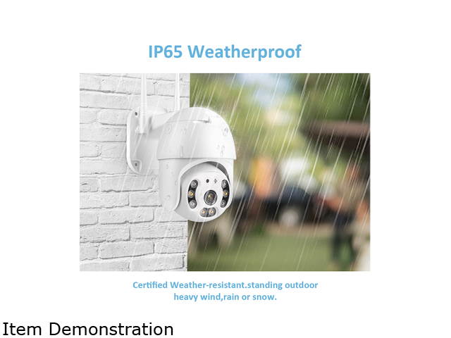 Outdoor Security Camera, Wireless WiFi IP Camera,Motion Detection, auto Tracking, 2.4ghz Two Way Talk, HD 1080P pan Tile Full Color Night Vision Waterproof Outdoor Surveillance TMEZON