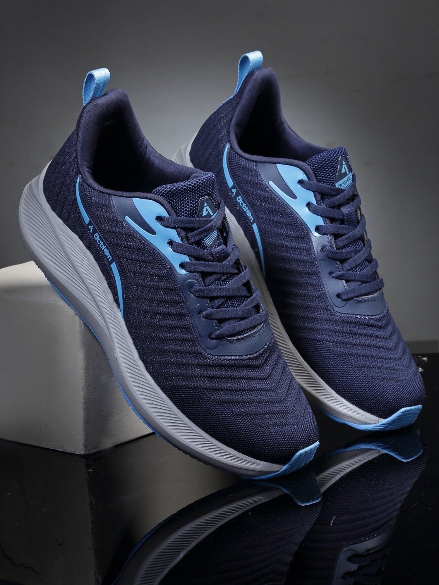 Action Men's Navy Running Shoes