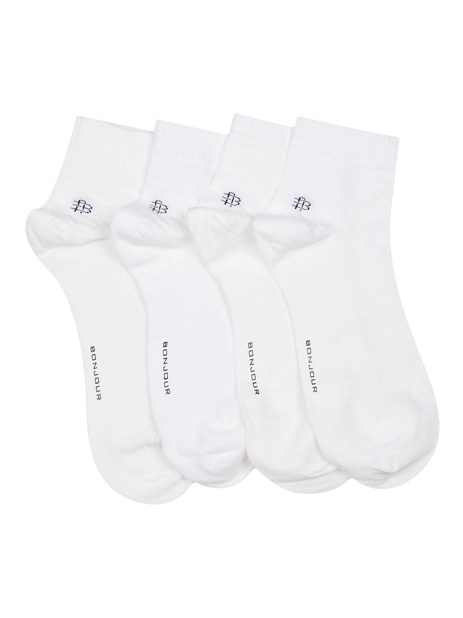 Bonjour White Socks - Pack of 4