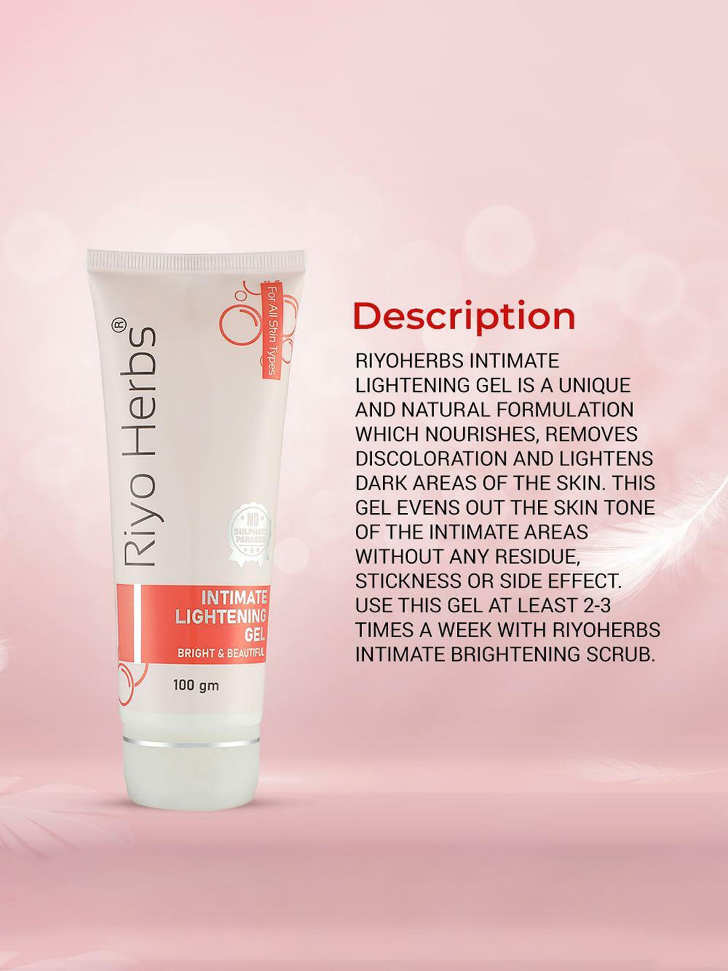 Riyo Herbs Intimate Lightening Gel - 100 gm