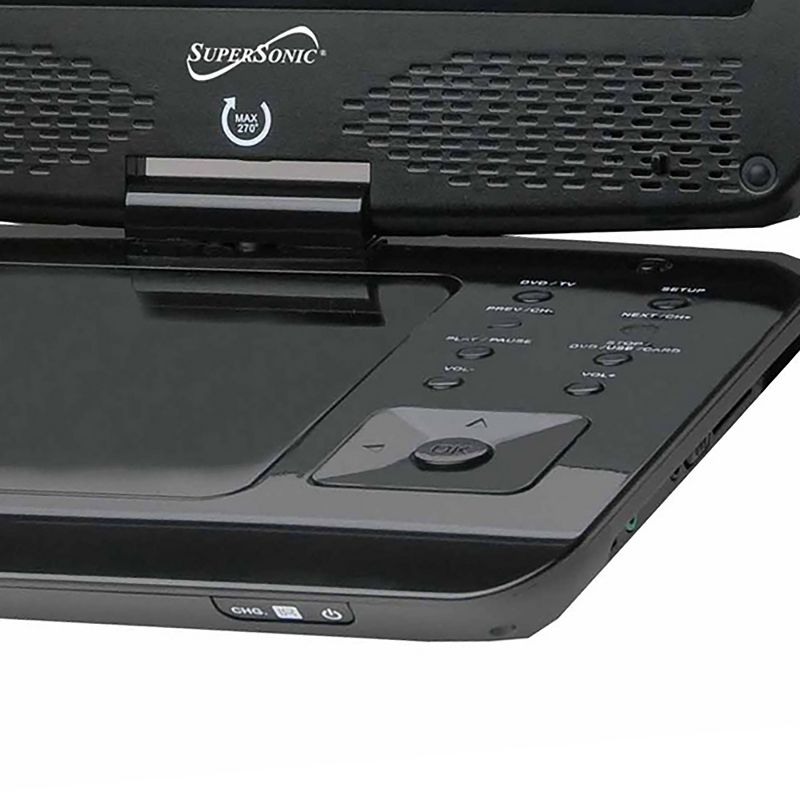 Supersonic SC-259 9in TFT Portable DVD Plater with TV Tuner