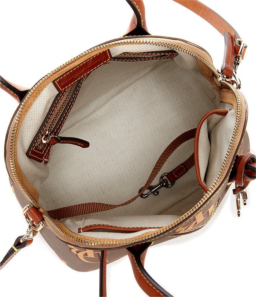 Dooney & Bourke Signature Monogrammed Collection Domed Satchel Bag
