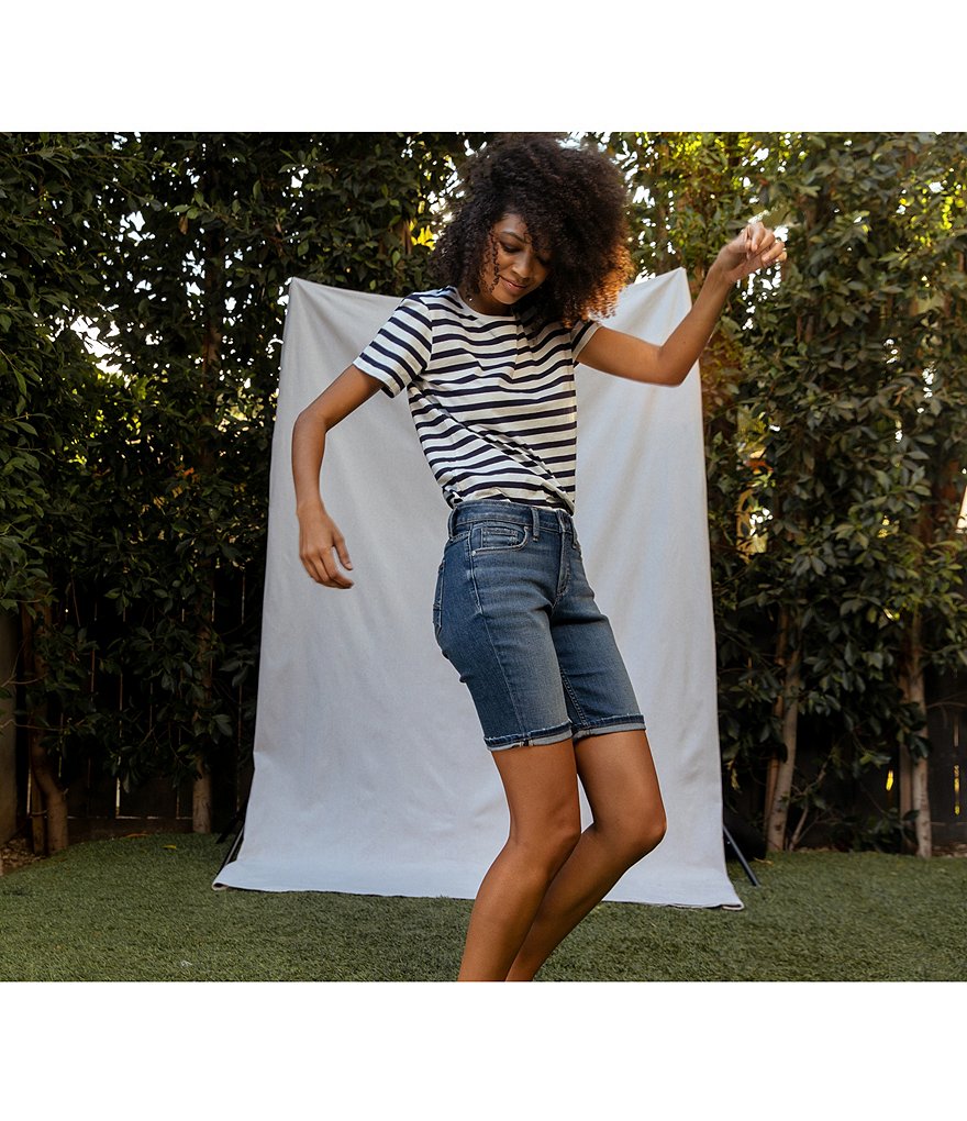 Silver Jeans Co. Suki Flip Cuff Bermuda Shorts