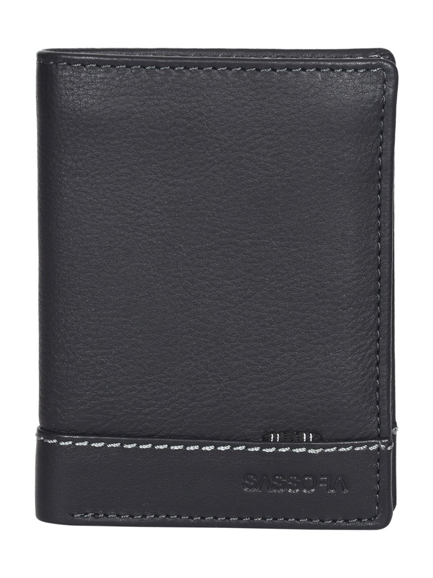 SASSORA Pablo Black Small Leather Notecase