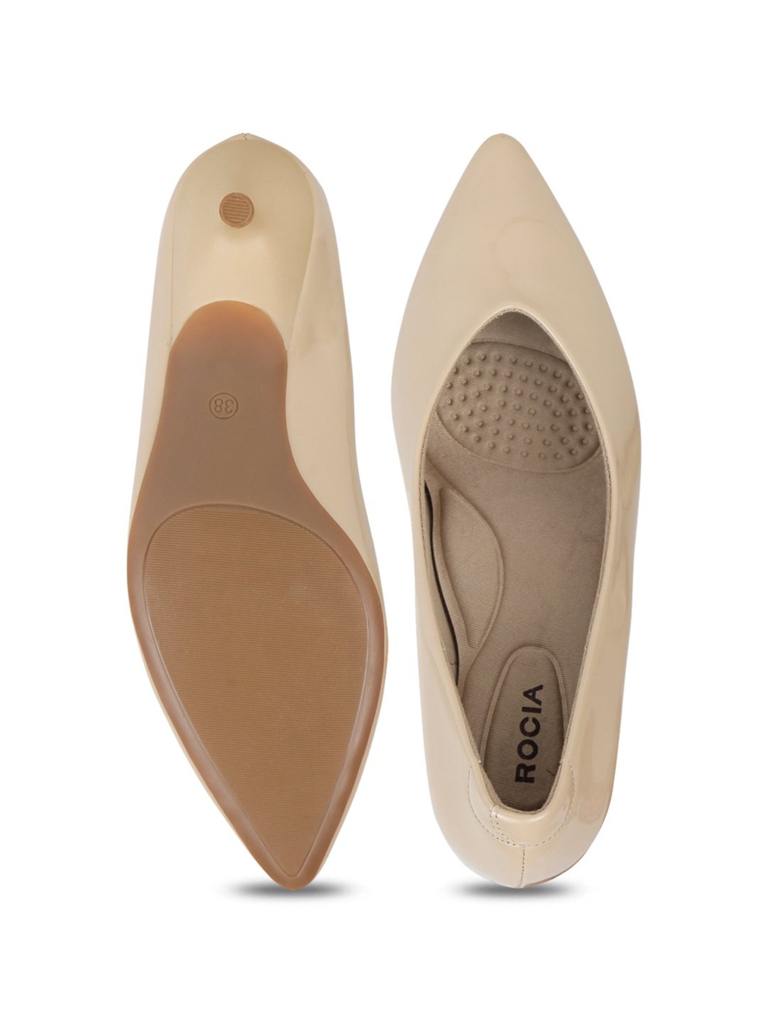 Rocia by Regal Women's Beige Casual Pumps