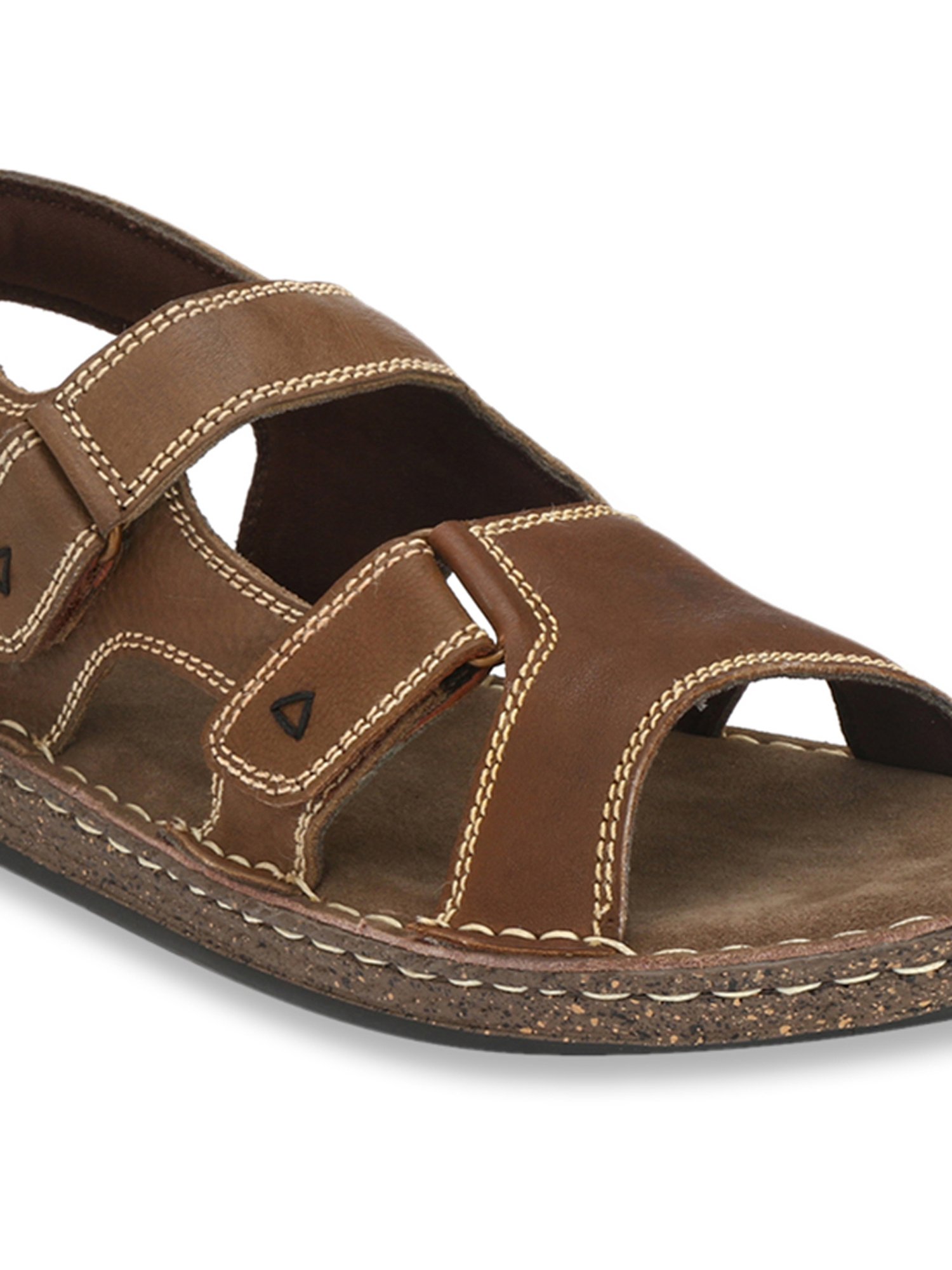 Delize Men's Brown Floater Sandals