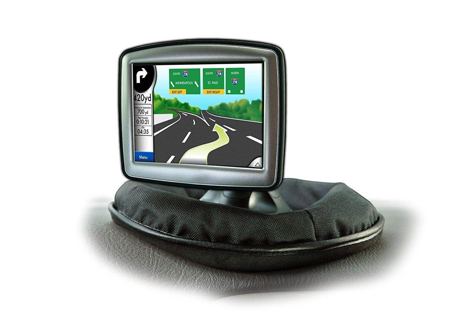 Deco Gear GPS Dashboard Mount for Garmin, Tomtom, Magellan and Other Portable GPS Navigators - Weighted Dash Mount