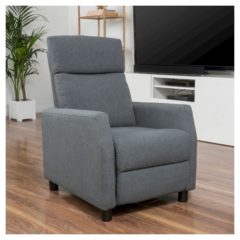 Tabahri Fabric Recliner Club Chair - Gray - Christopher Knight Home