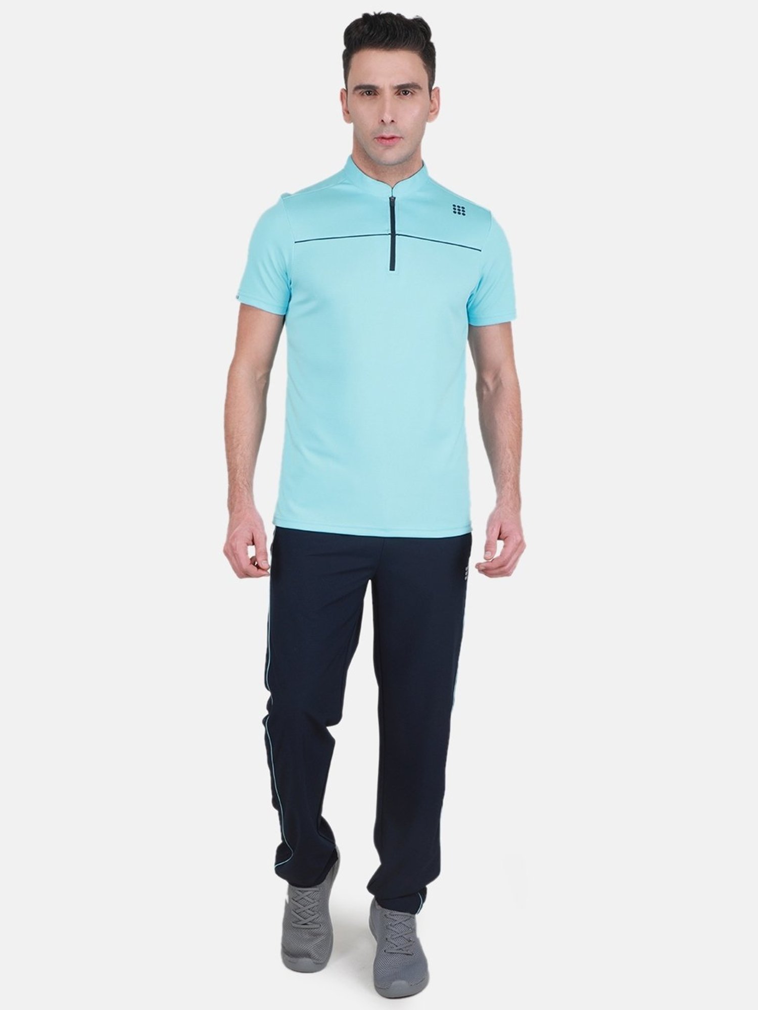 Rock.It Blue Regular Fit Printed TrackSuit