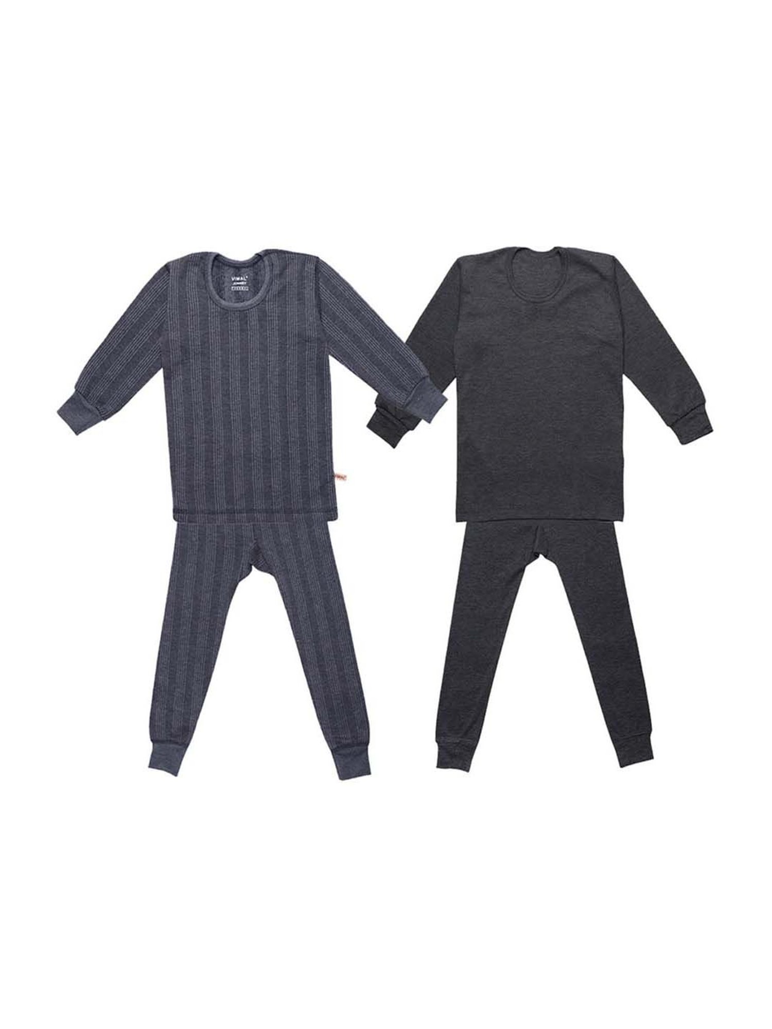 Vimal Jonney Kids Multicolor Regular Fit Thermal Set - Pack of 2