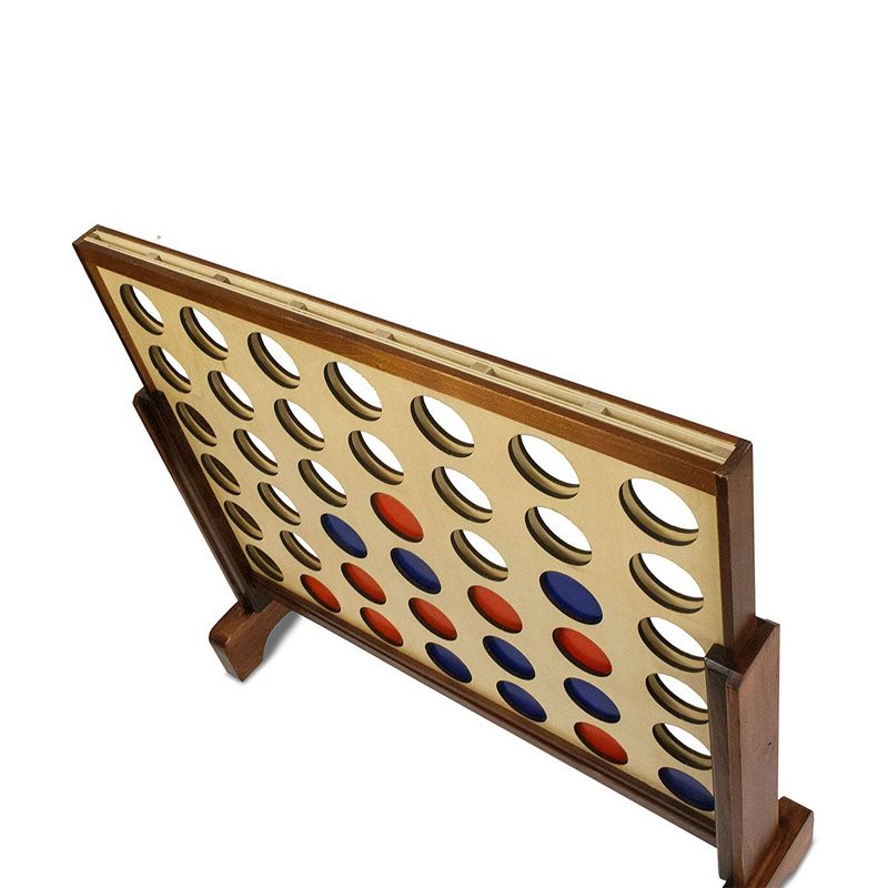 Yard Games 3 x 2 Feet Premium Wooden Giant 4 In a Row Yard and Backyard Multi Player Outdoor Lawn Game Set for Parties, BBQs, and More (2 Pack)