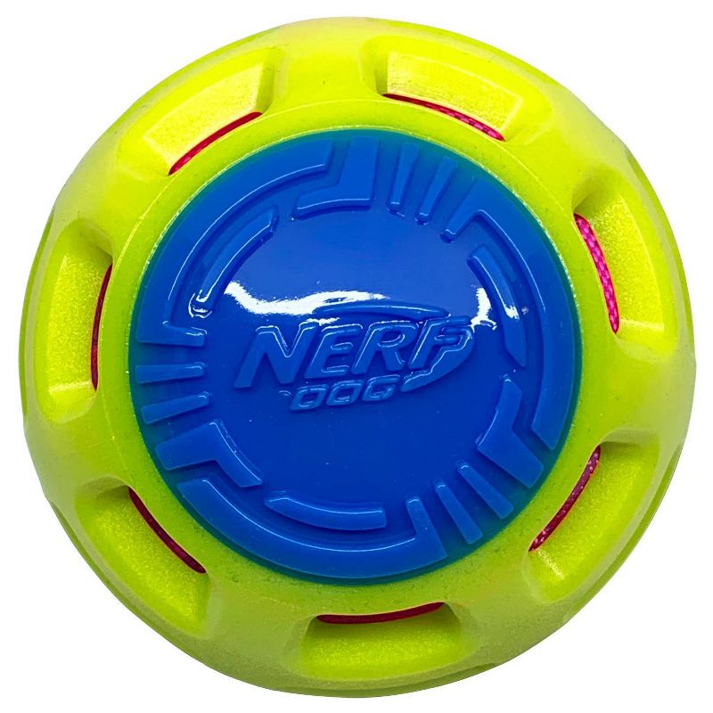 NERF Exo Crunch Squeak Ball Dog Toy - 3.8"