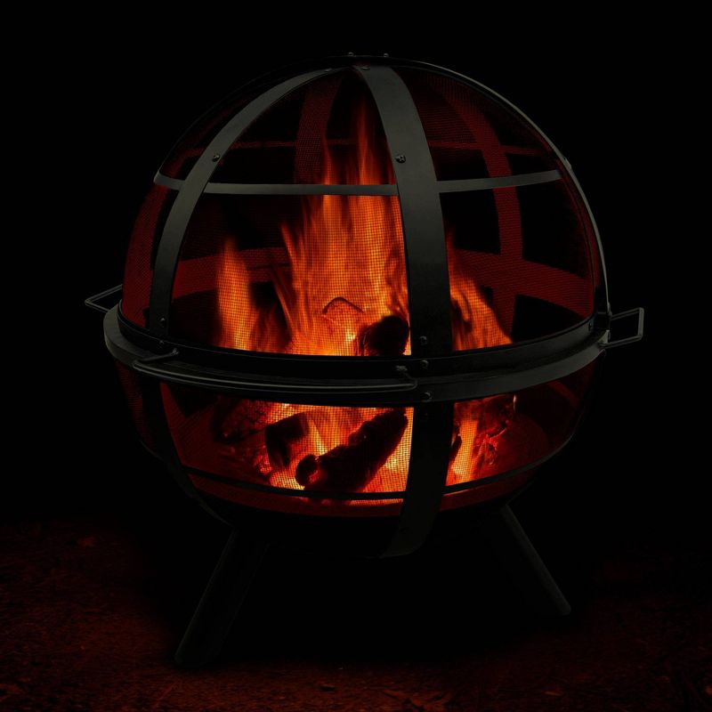 32.75" Ball O' Fire Wood Burning Fire Pit - Black - Landmann
