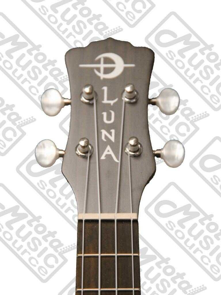 Luna Concert Tattoo Ukulele - UKE TEC MAH - Acoustic/Electric Onboard Preamp,, U