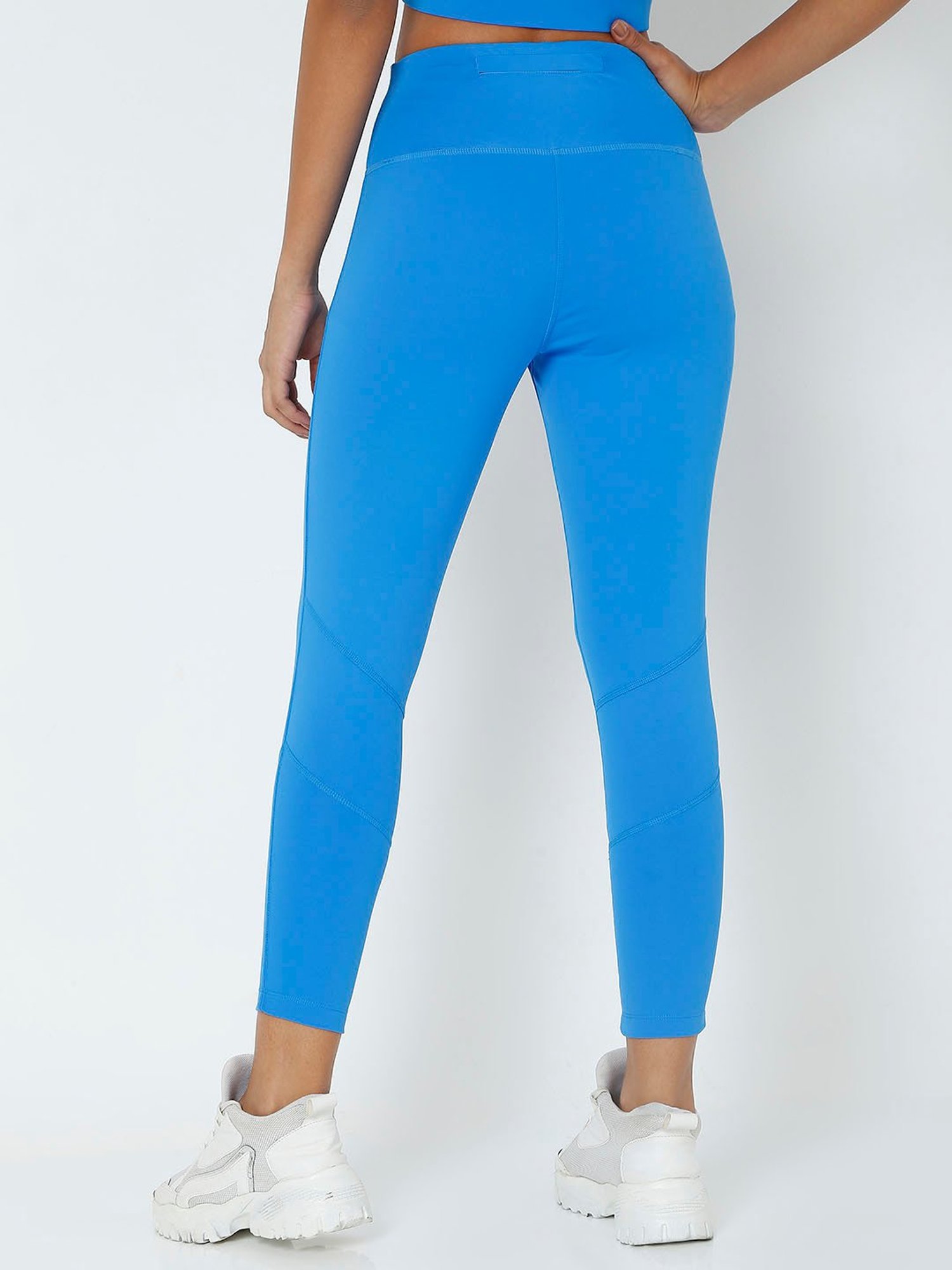 SILVERTRAQ Blue Logo Print Leggings