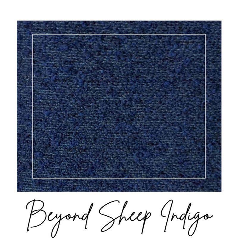 The Stair Barrier Regular Wall to Wall Single Panel Swing Gate with Fabric Slipcover Baby and Pet Safety Gate, 27 to 42.5 Inch, Beyond Sheep Indigo