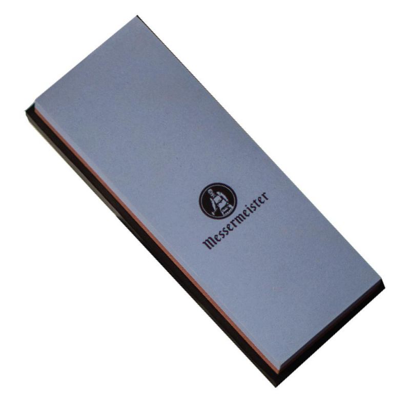 Messermeister Double Sided Kitchen Knife Sharpener Shaping Tool Water Stone, 8 x 3 Inches, 120 and 240 Grit