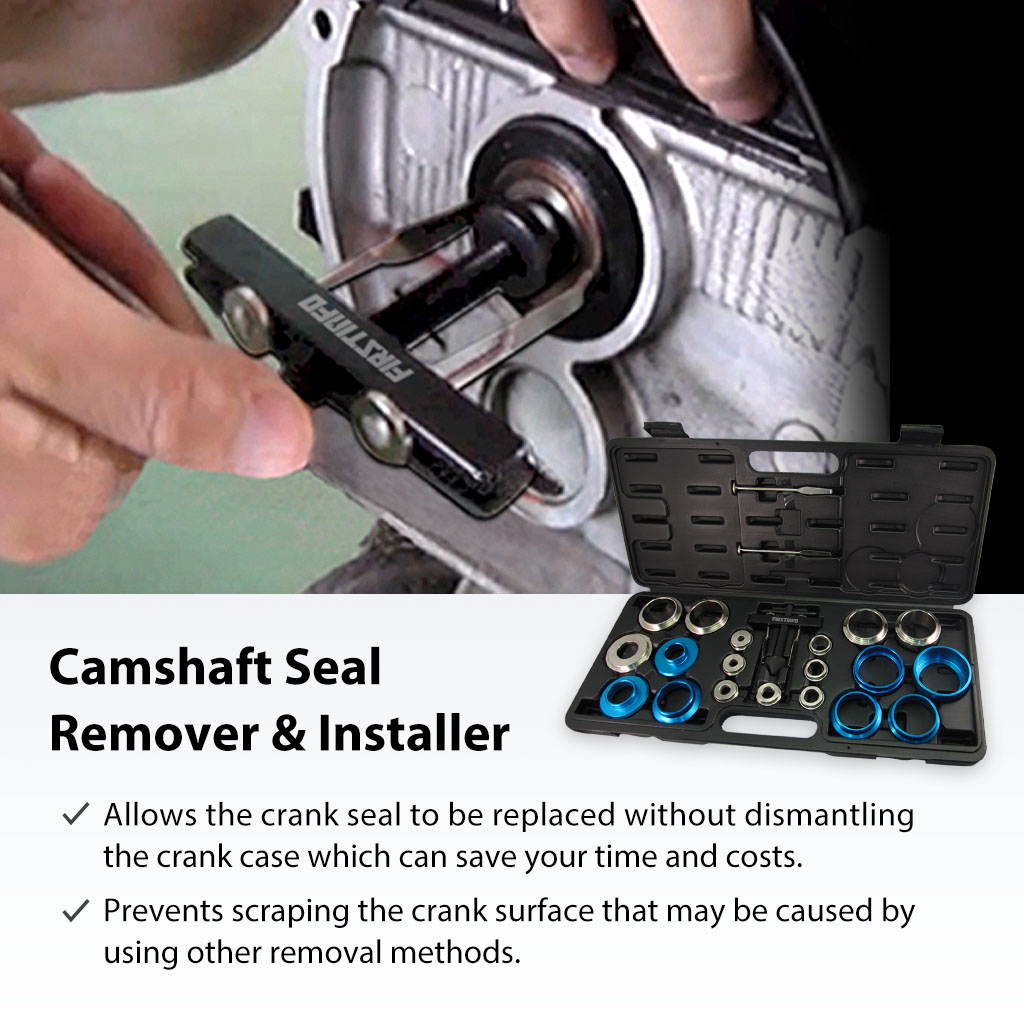 FIRSTINFO Crankshaft Bearing Remover and Installer Kit / Crank Seal Removal Tool Kit Easily Fitting the Crank Seal