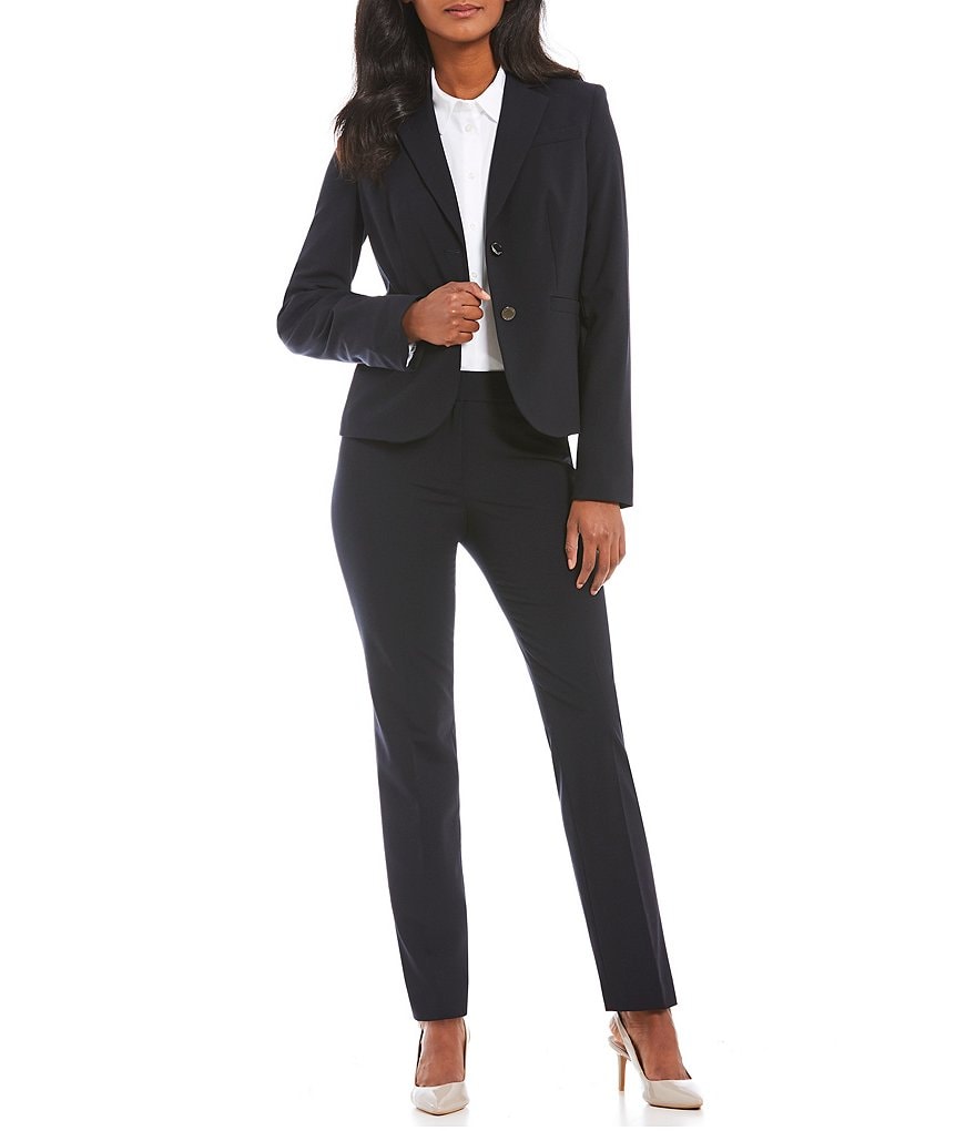 Calvin Klein Luxe Stretch 2 Button Blazer