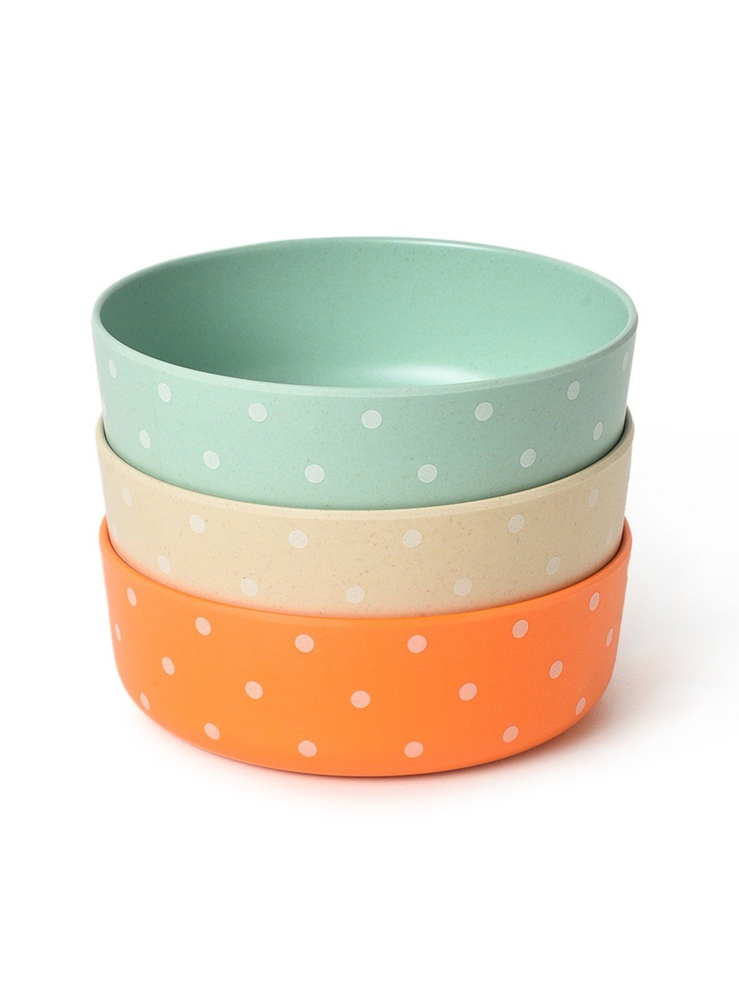 Mi Arcus Printed Multicolor Bamboo Kids Bowls - Set of 3
