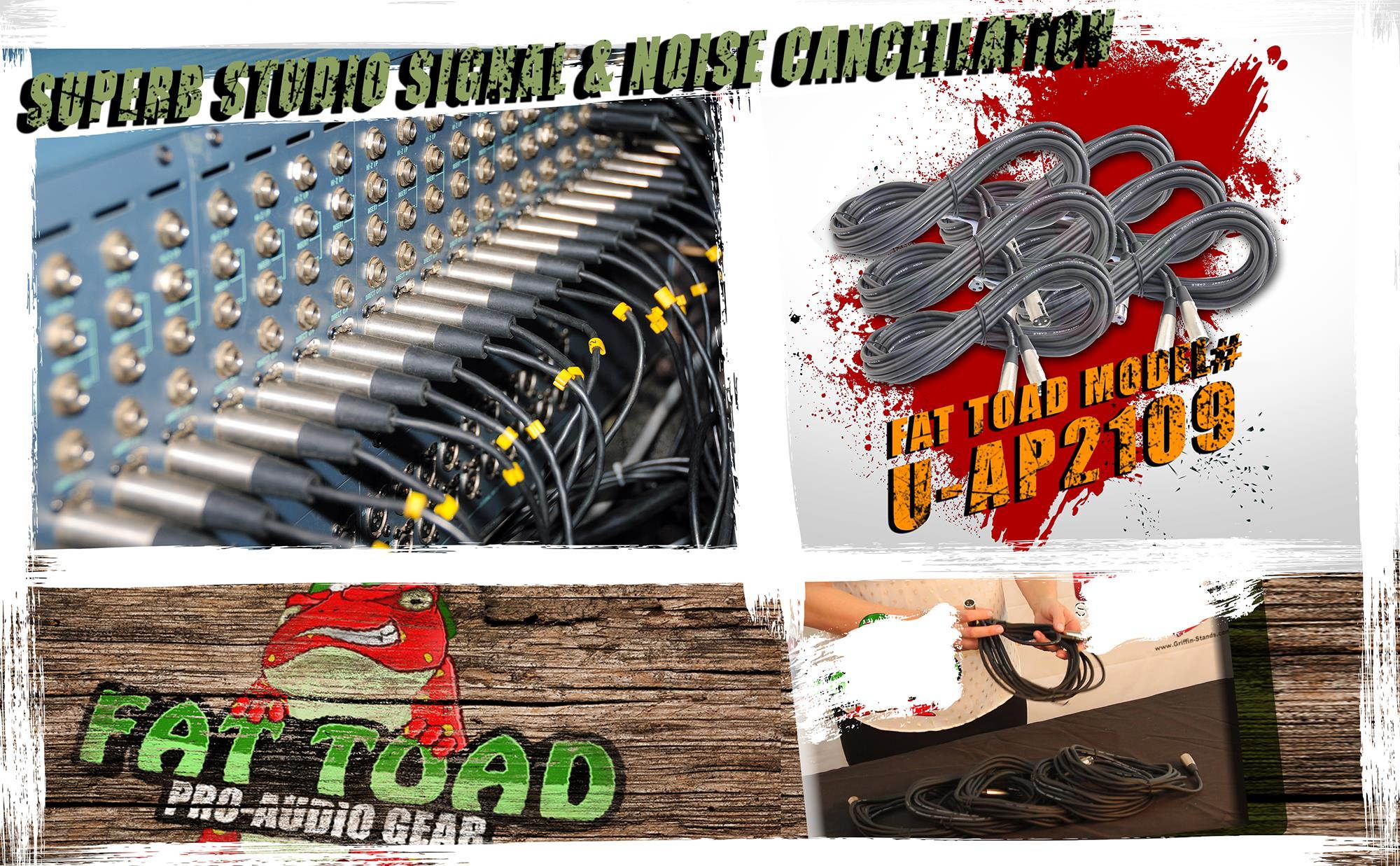 Microphone Cables by FAT TOAD (10 Pack) 20ft Professional Pro Audio XLR Mic Cord Patch with Female & Male Connector | 20 AWG Shielded Wire & Balanced for Sound Music Recording Studio Mixer Stage Gear