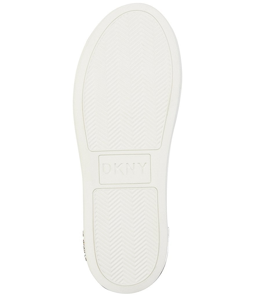 DKNY Court Lace-Up Leather Sneakers