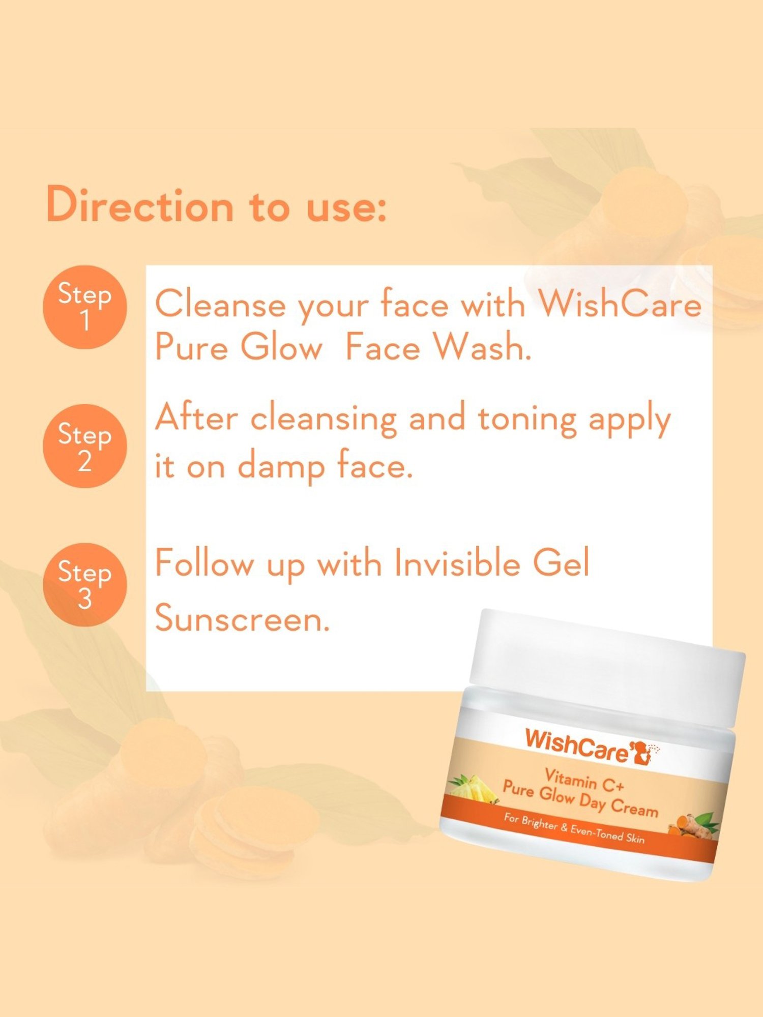 Wishcare Vitamin C+ Pure Glow Day Cream - 50 gm