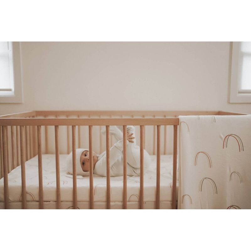 Goumi Rainbow Organic Bedding Set - 3pc - White