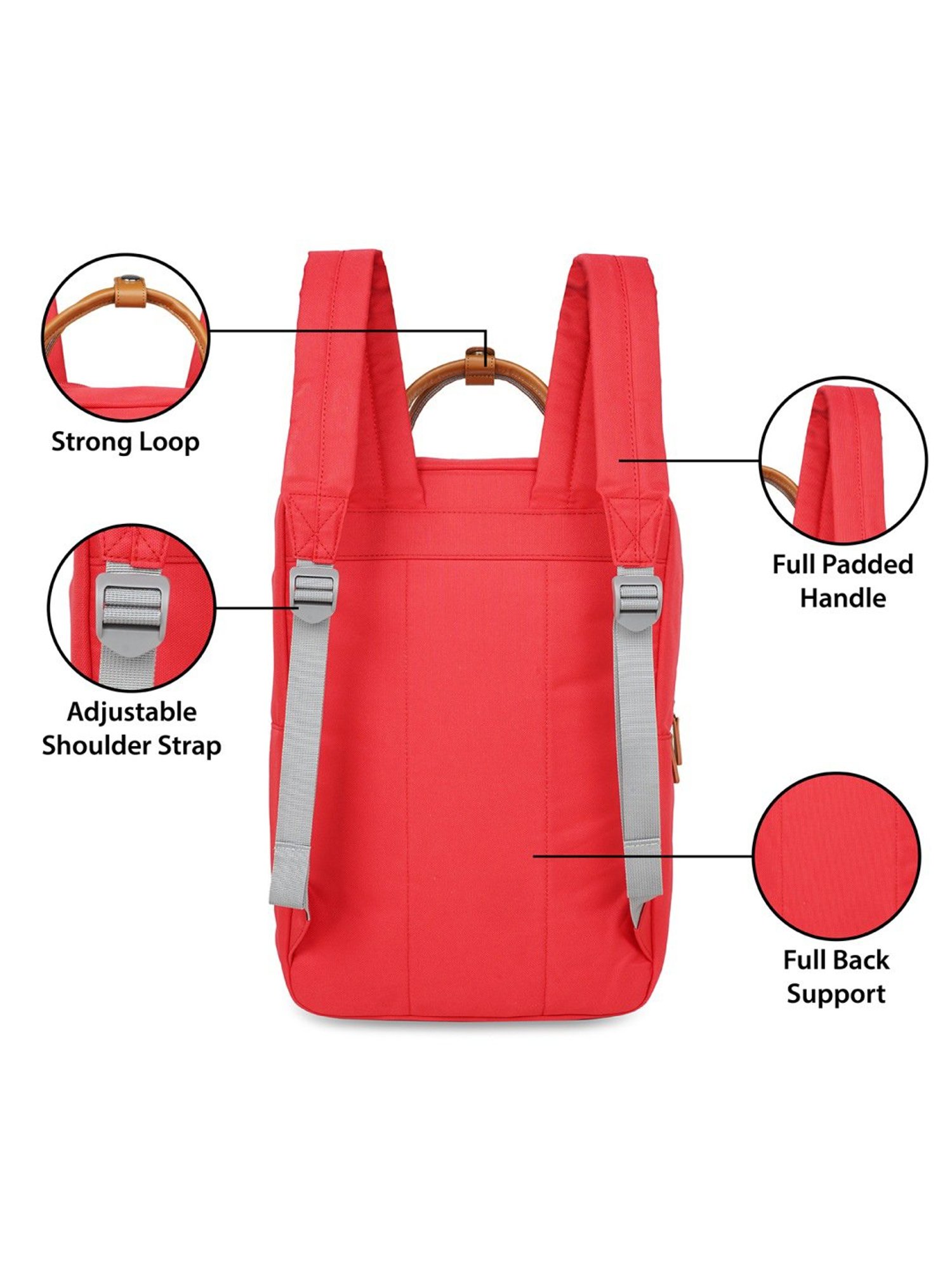 Frequent Traveller Weekender Red Small Laptop Backpack