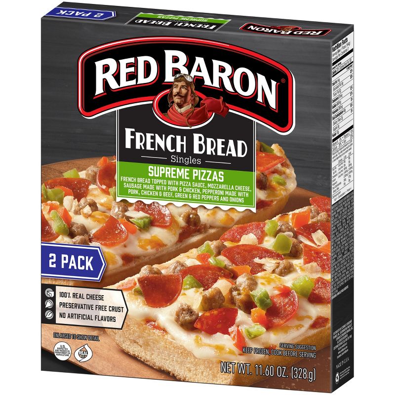 Red Baron French Bread Supreme Frozen Pizza - 11.6oz